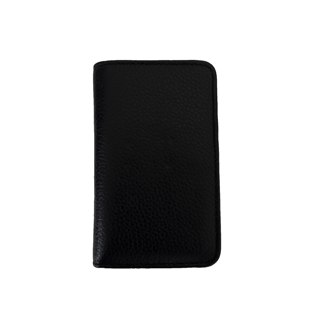 Buxton Wallet Mens Leather Snap Card Case Black Bifold Small